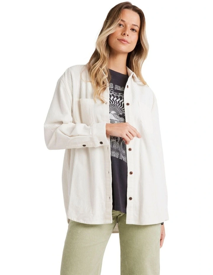 So Stoked Long Sleeve Shirt in Salt Crystal image 1