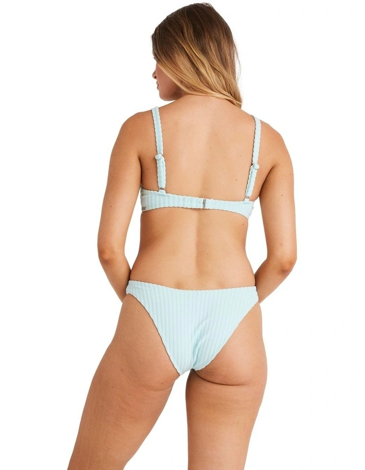 Terry Rib Bikini Top in Coastal Blue image 4