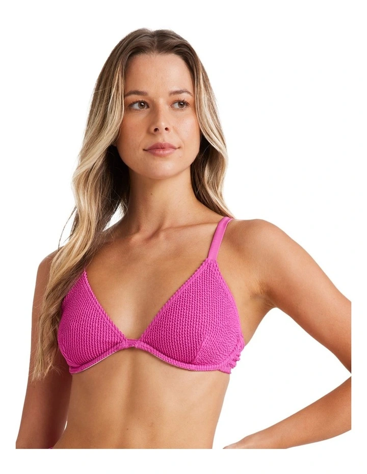 Summer High Bikini Top in Fiesta Pink image 4