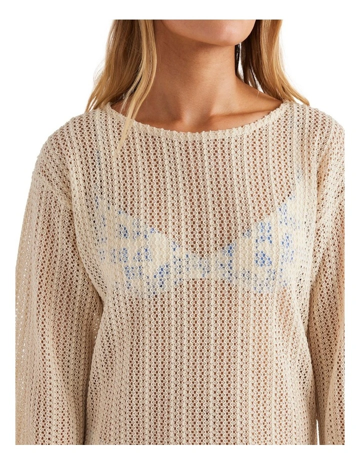 Sand Ripples Mini Dress in Whitecap image 5