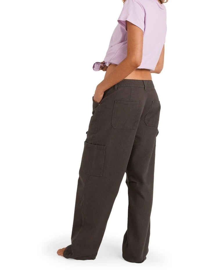 Leia Denim Pants in Off Black image 5