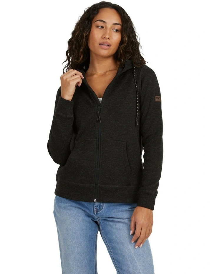 Boundary Zip Up Hoodie Black Heather image 1