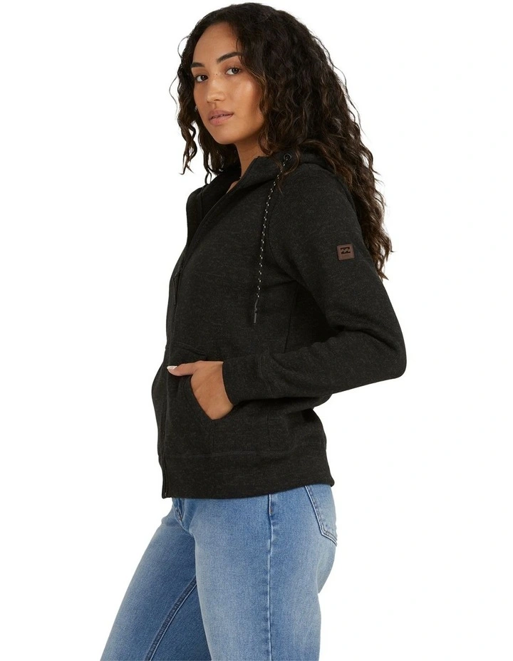 Boundary Zip Up Hoodie Black Heather image 2