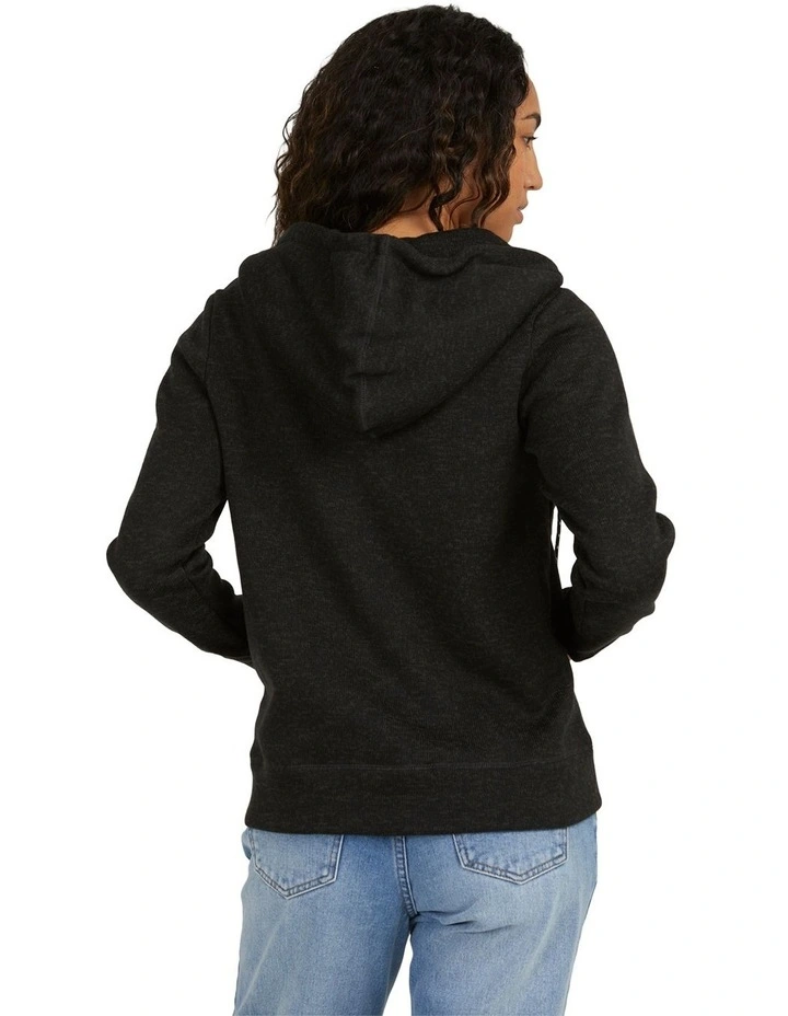 Boundary Zip Up Hoodie Black Heather image 3