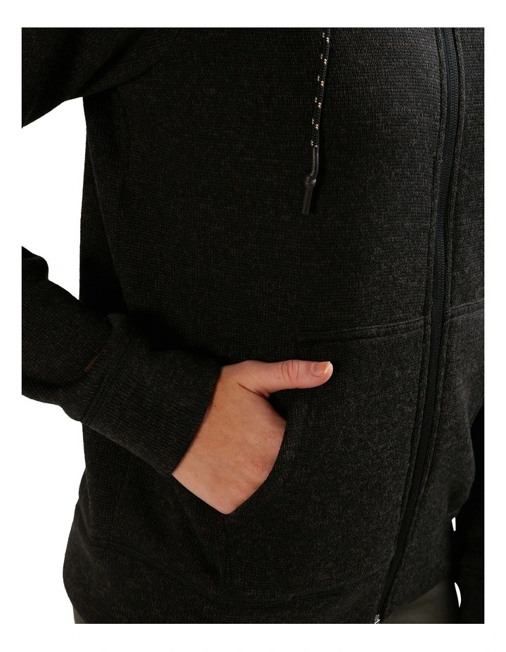 Boundary Zip Up Hoodie Black Heather image 5