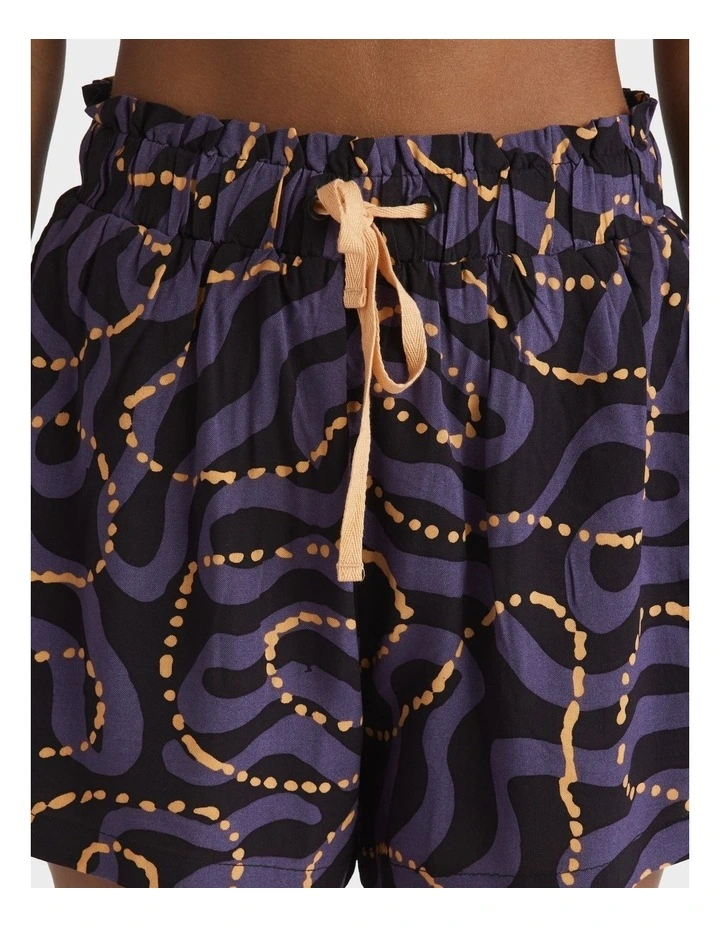 Otis Mangrove Elastic Waist Shorts Black image 5
