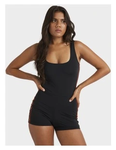 Otis Sand Dune Retro One-Piece Swimsuit Black