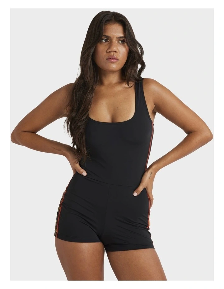 Otis Sand Dune Retro One-Piece Swimsuit Black image 1