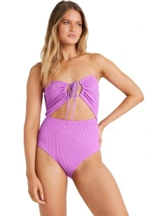 Summer High Drew One Piece in Bright Orchid