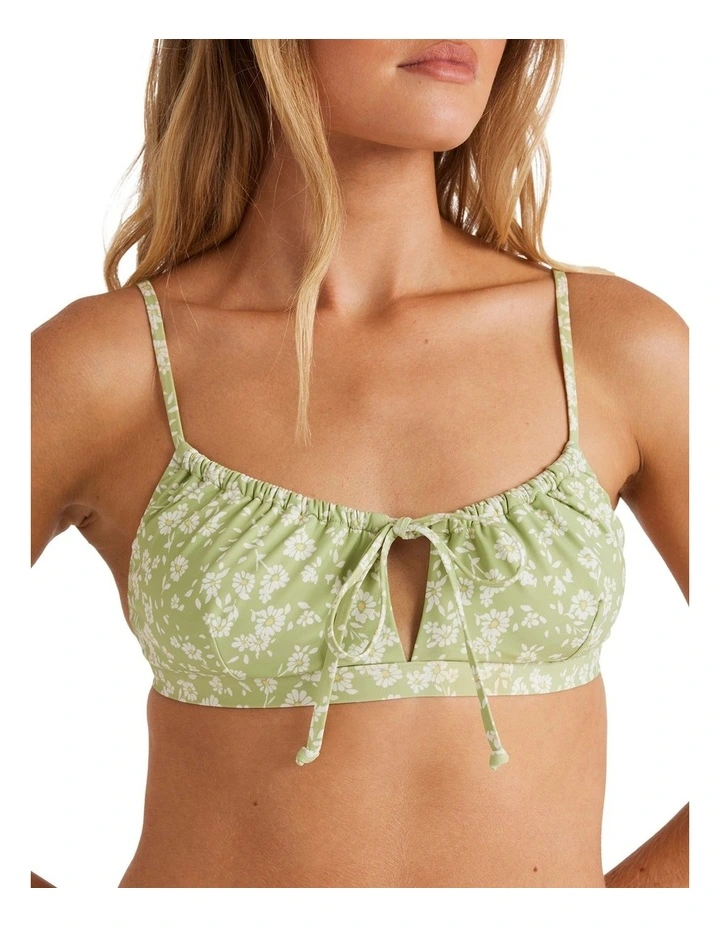 Wild West Ditsy Coco Bralette Bikini Top in Willow image 4