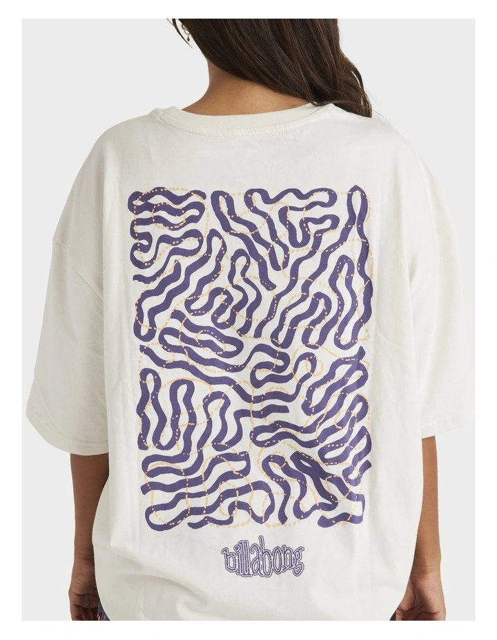 Otis Mangrove Mid Length Sleeves T-shirt in Salt Crystal image 4