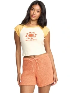 Beach Club Babe T-shirt in White