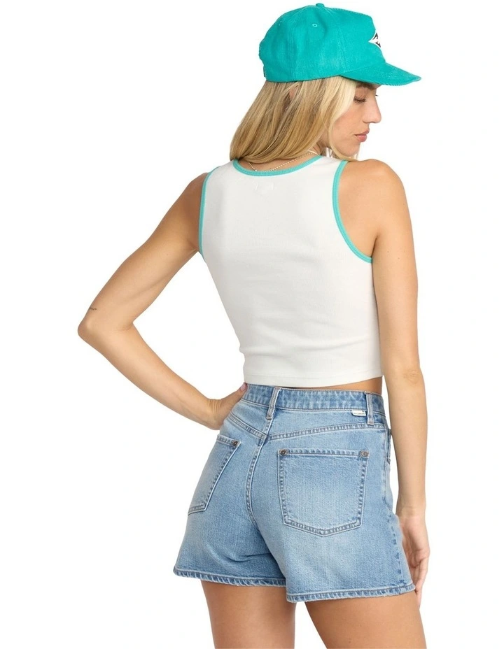 Wave Out Tank Top in Grey image 2