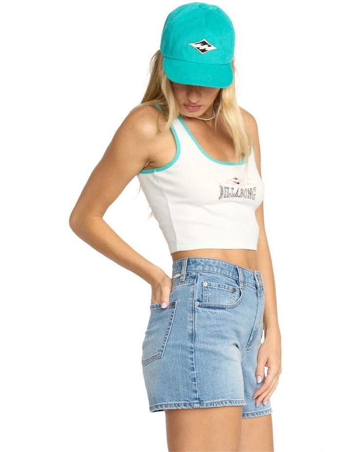 Wave Out Tank Top in Grey image 3