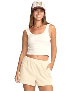 Goddess Knit Tank Top in White