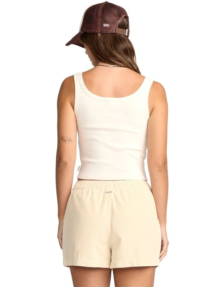 Goddess Knit Tank Top in White image 2