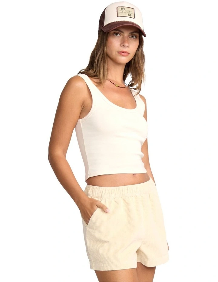 Goddess Knit Tank Top in White image 3