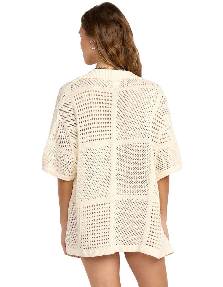 Cool Down Short Sleeve Shirt in White image 2