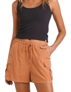 Lets Go Cargo Shorts in Brown
