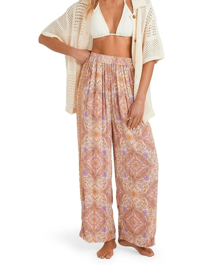 Just For You Elastic Waist Pants in Brown image 1