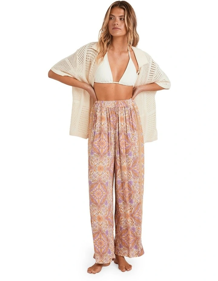 Just For You Elastic Waist Pants in Brown image 5