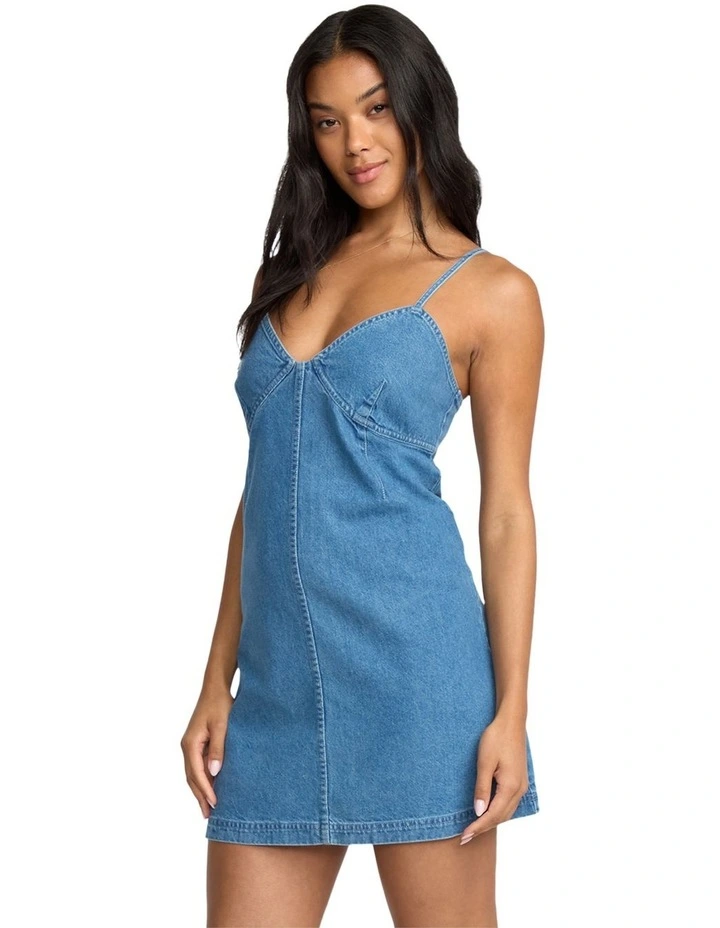 Indigo Skies Mini Dress in Blue image 3
