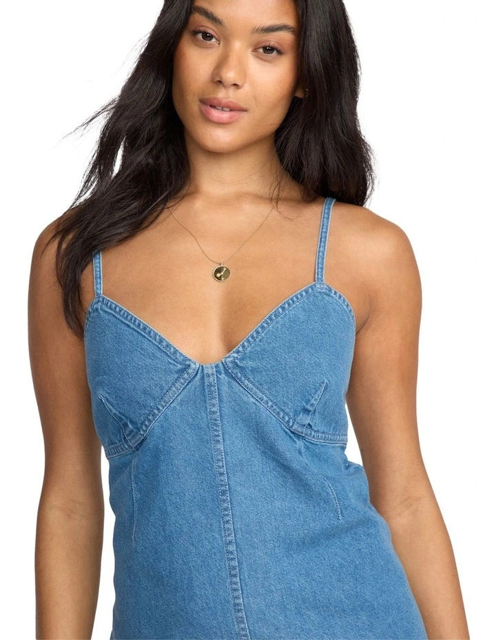 Indigo Skies Mini Dress in Blue image 4