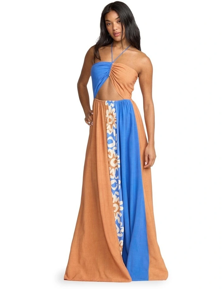 Trippin Drippin Maxi Dress in Multi image 1