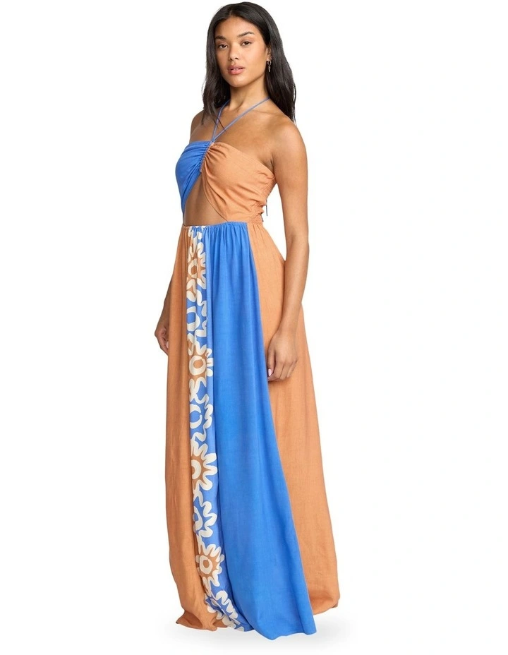 Trippin Drippin Maxi Dress in Multi image 3
