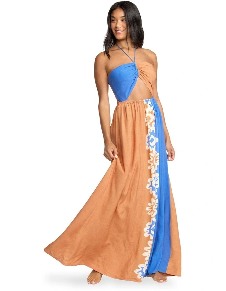 Trippin Drippin Maxi Dress in Multi image 5