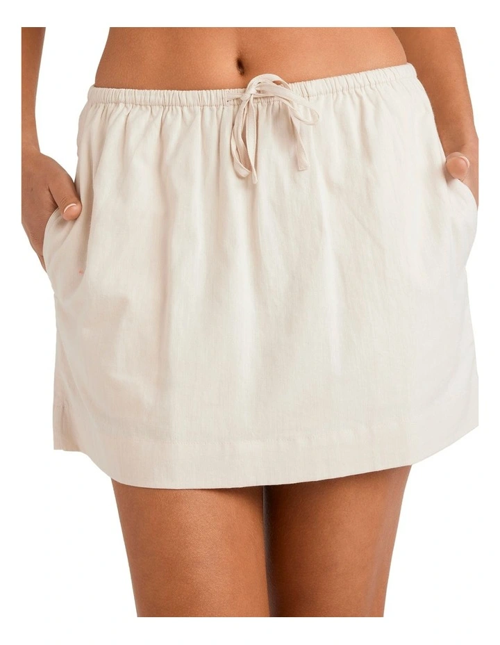 So Simple Mini Skirt in White image 4