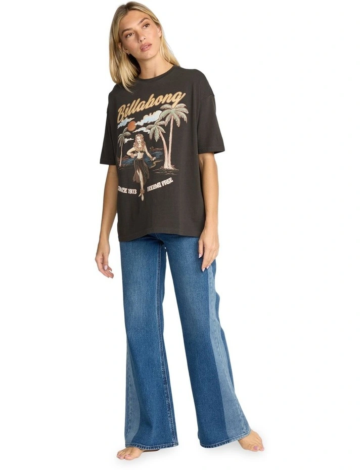 My Sunny Girl T-Shirt in Black image 5