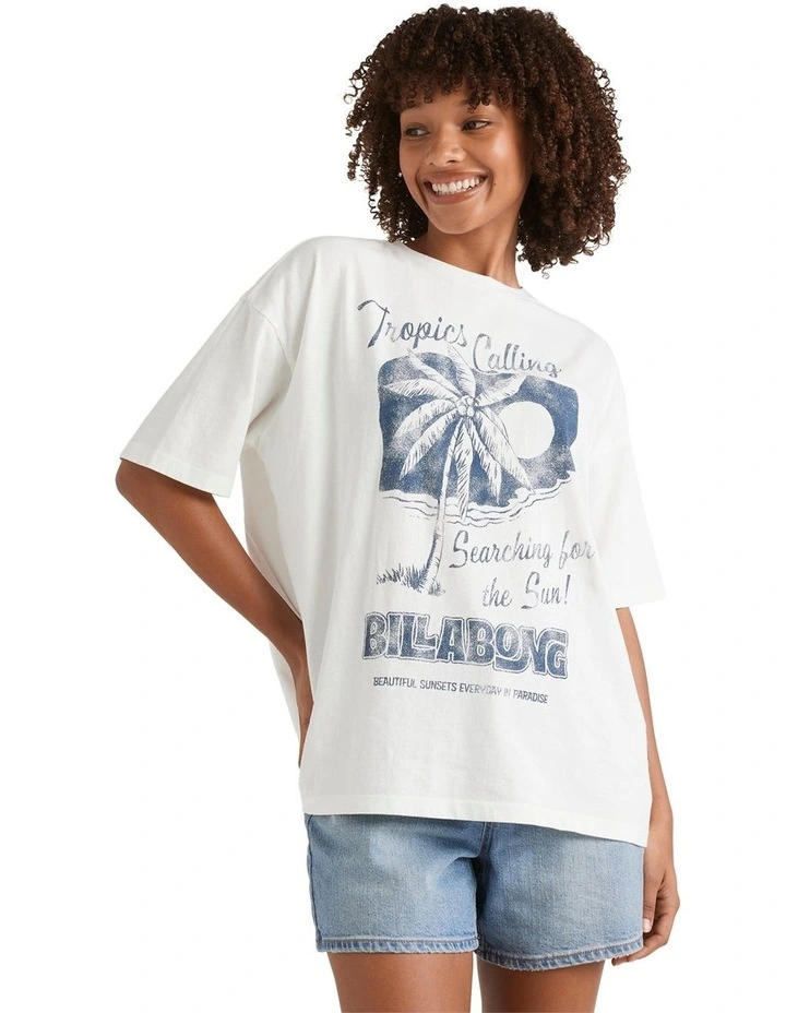 This Sunny Time T-Shirt in White image 1