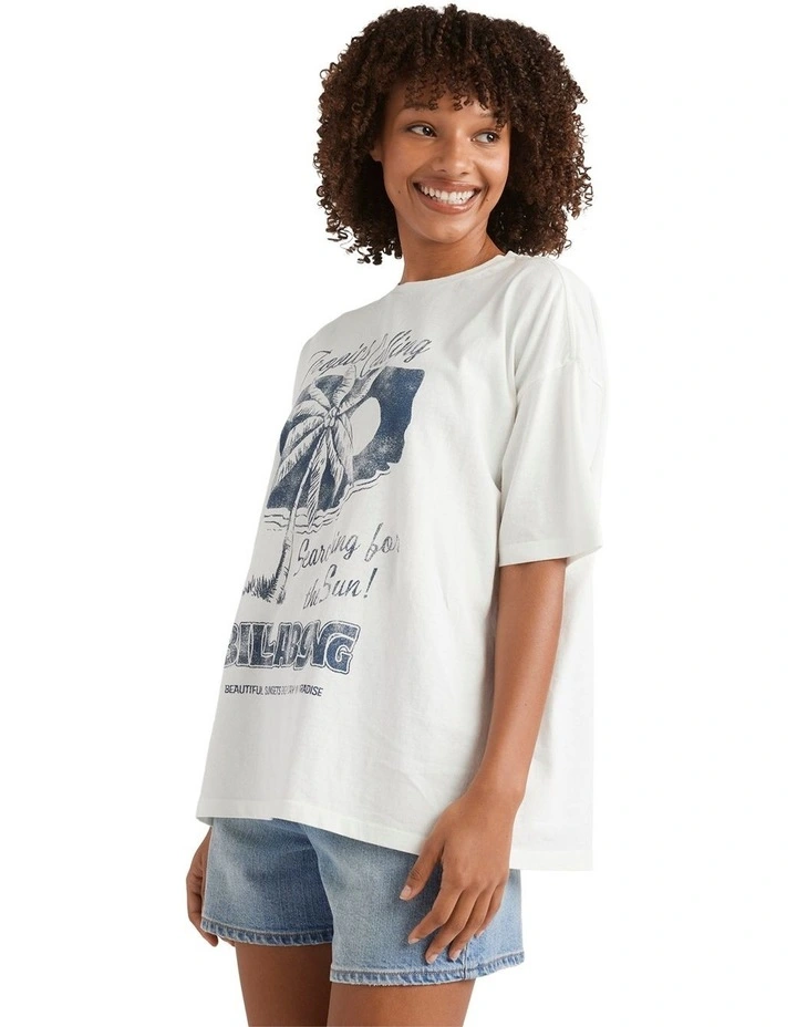 This Sunny Time T-Shirt in White image 3
