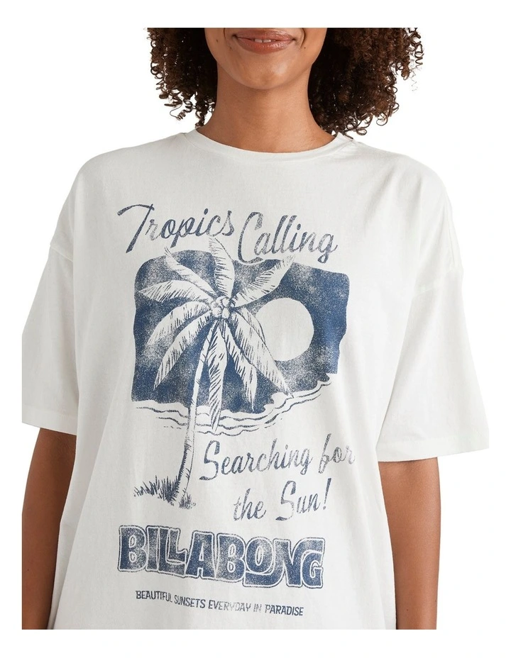 This Sunny Time T-Shirt in White image 4