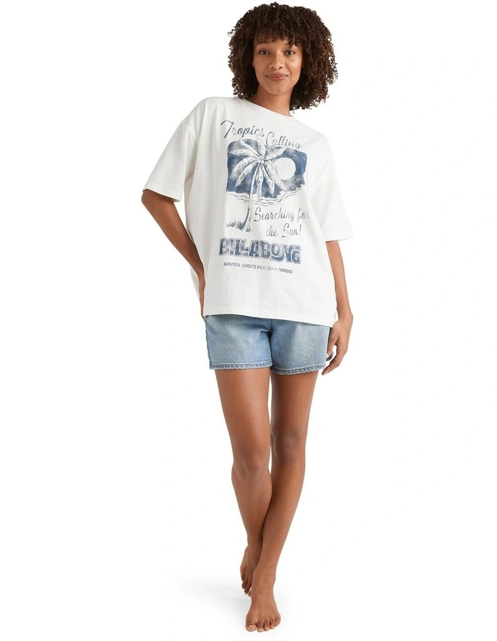 This Sunny Time T-Shirt in White image 5