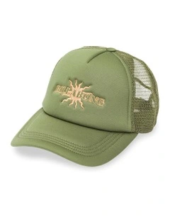 Across Waves Trucker Cap Green