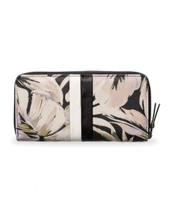 Zip Around Bi-Fold Wallet Black