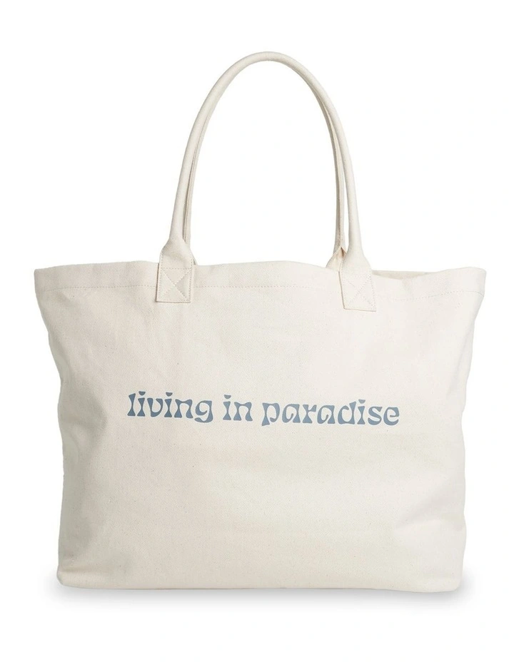 Paradise Tote Bag White image 3