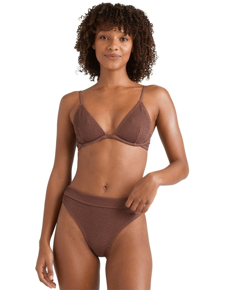 Summer Hi Reese Underwire Bikini Top in Brown image 1