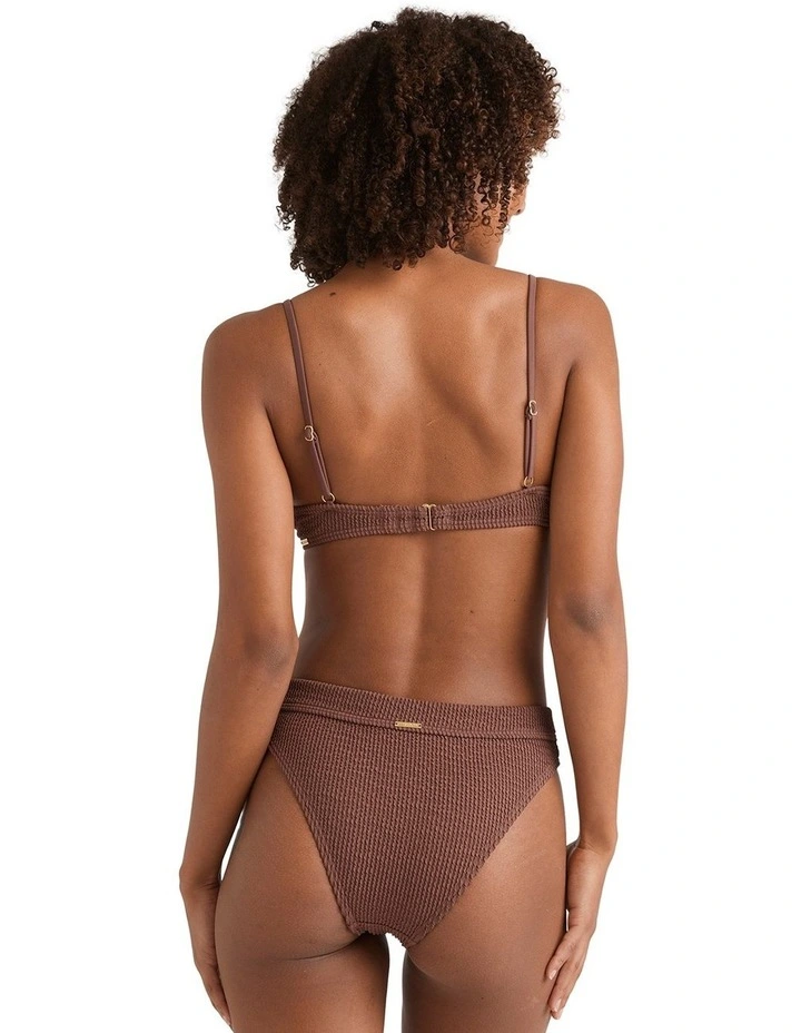 Summer Hi Reese Underwire Bikini Top in Brown image 2