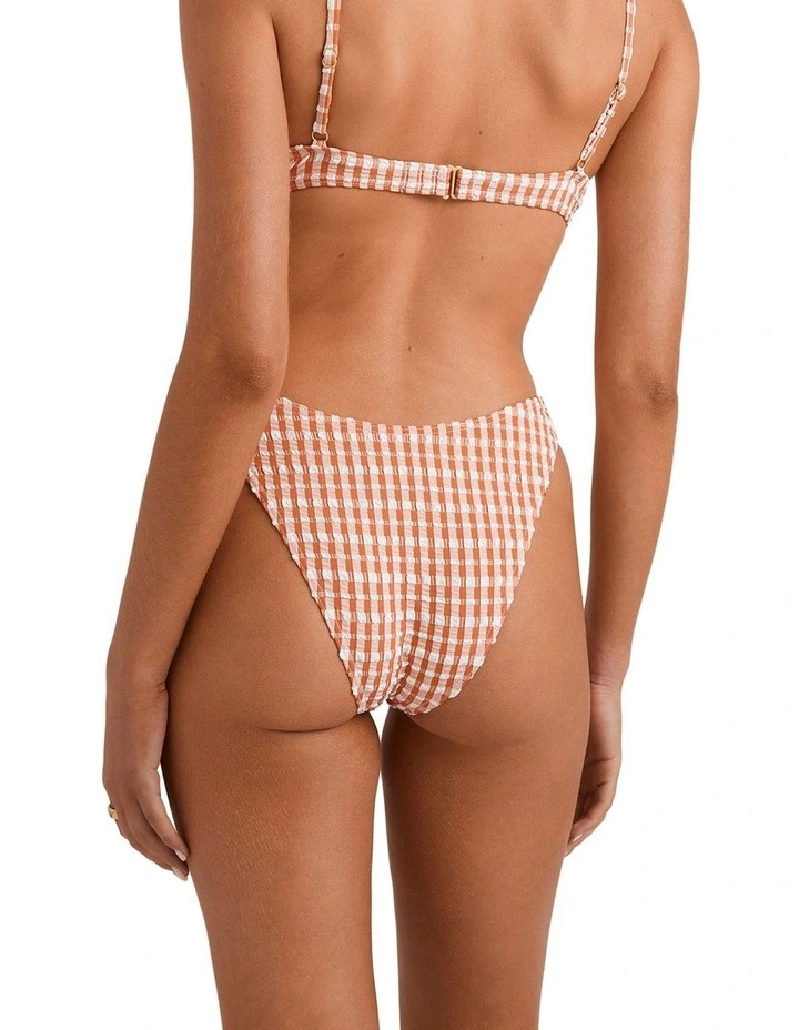Wave Check Hike Bikini Bottom in Assorted image 2