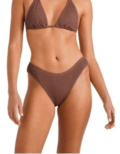 Summer Hi Bikini Bottom in Brown