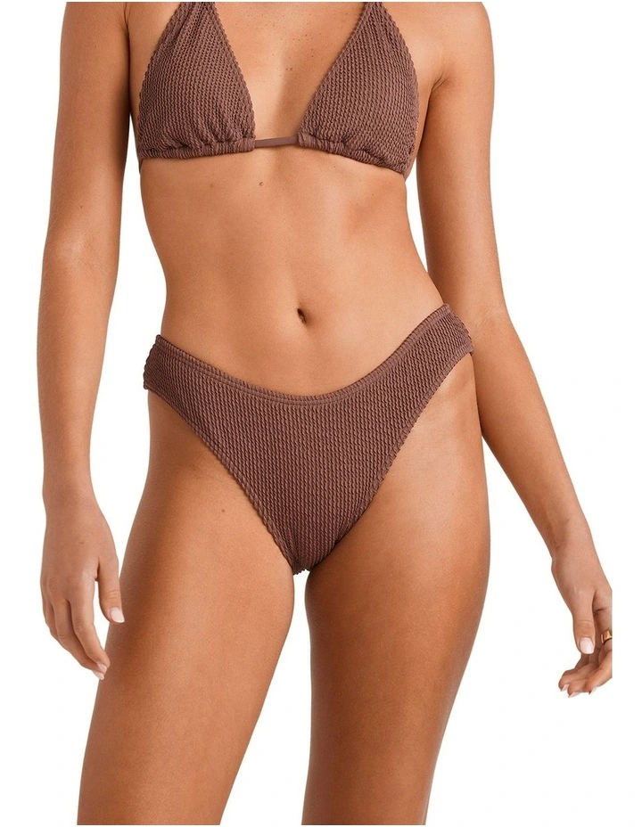 Summer Hi Bikini Bottom in Brown image 1
