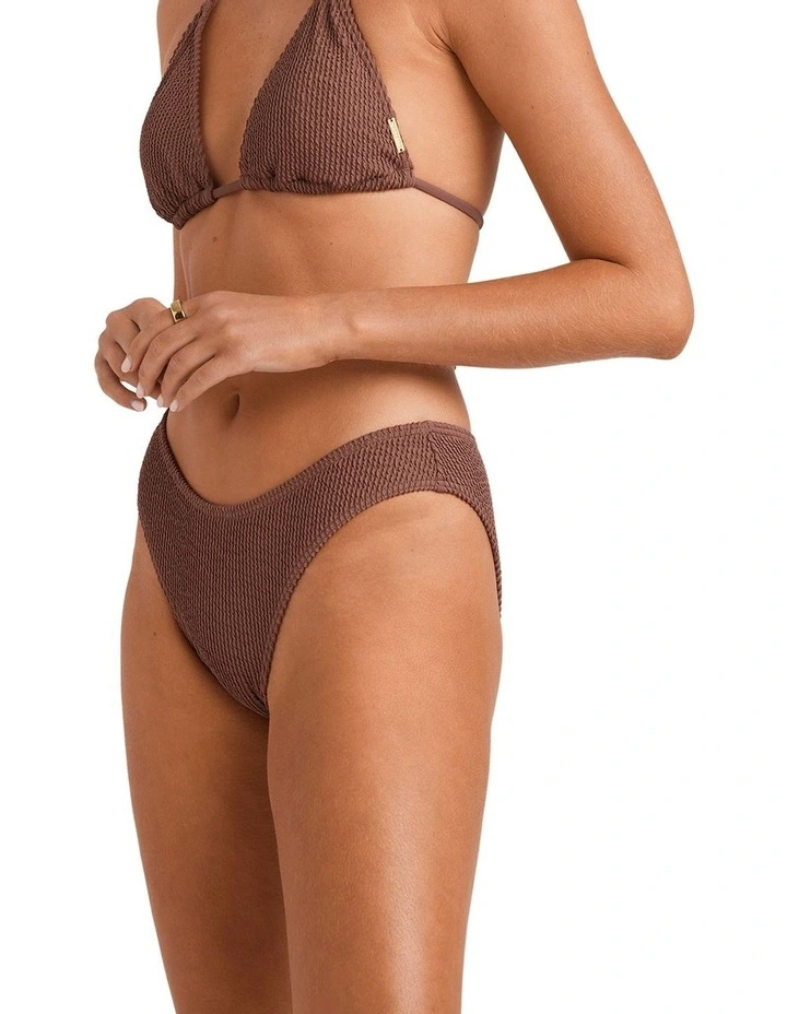 Summer Hi Bikini Bottom in Brown image 3
