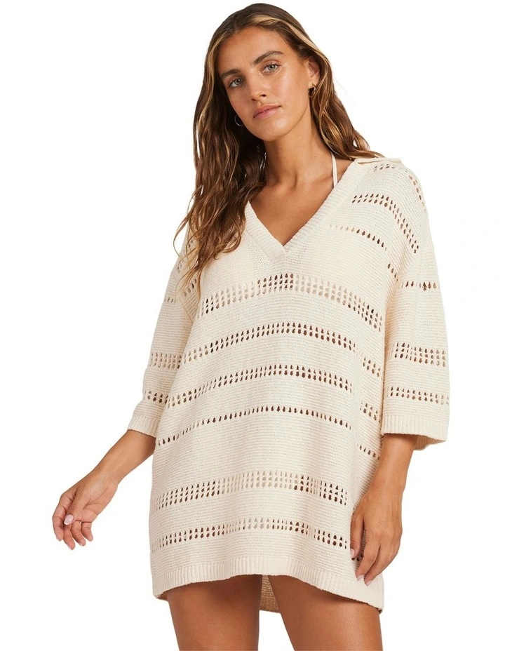 Crystal Tides Mini Dress in White image 1