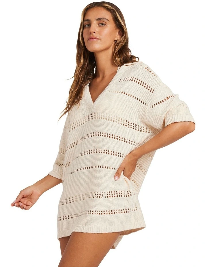 Crystal Tides Mini Dress in White image 3