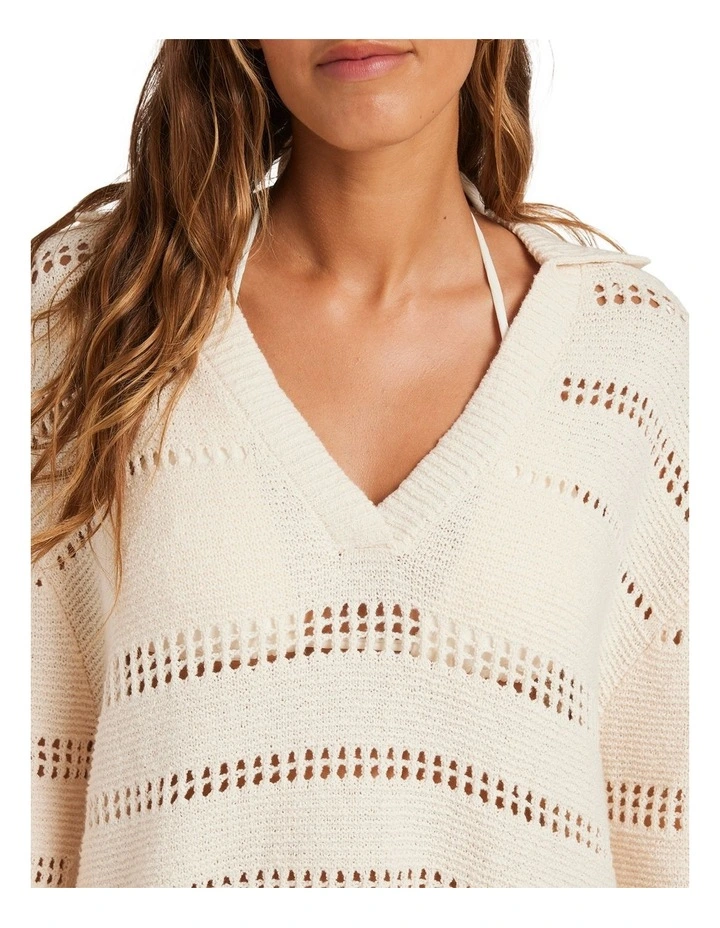 Crystal Tides Mini Dress in White image 4