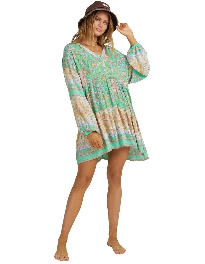 La Mer Eco Dress in Green image 5