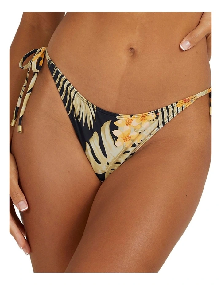 Utopia Tie Side Bondi Bikini Bottom in Black image 4